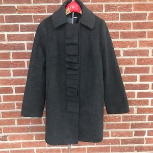 J. Crew Wool Trench Coat Gray Size 6